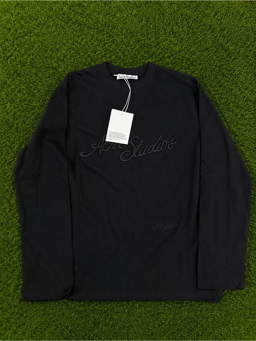 Acne Studios Black Long Sleeve Embroidery Size S